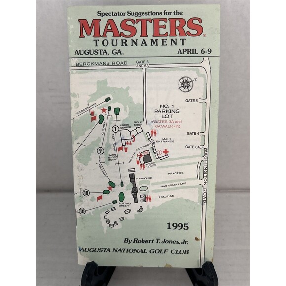 1995 Augusta Masters Tournament Spectator Pamphlet - Picture 1 of 6